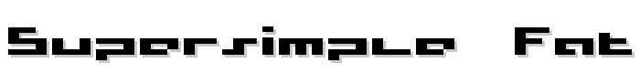 supersimple _fat font